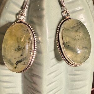 Moss Agate Dangle Earrings
Bracelet is also in my collection here~